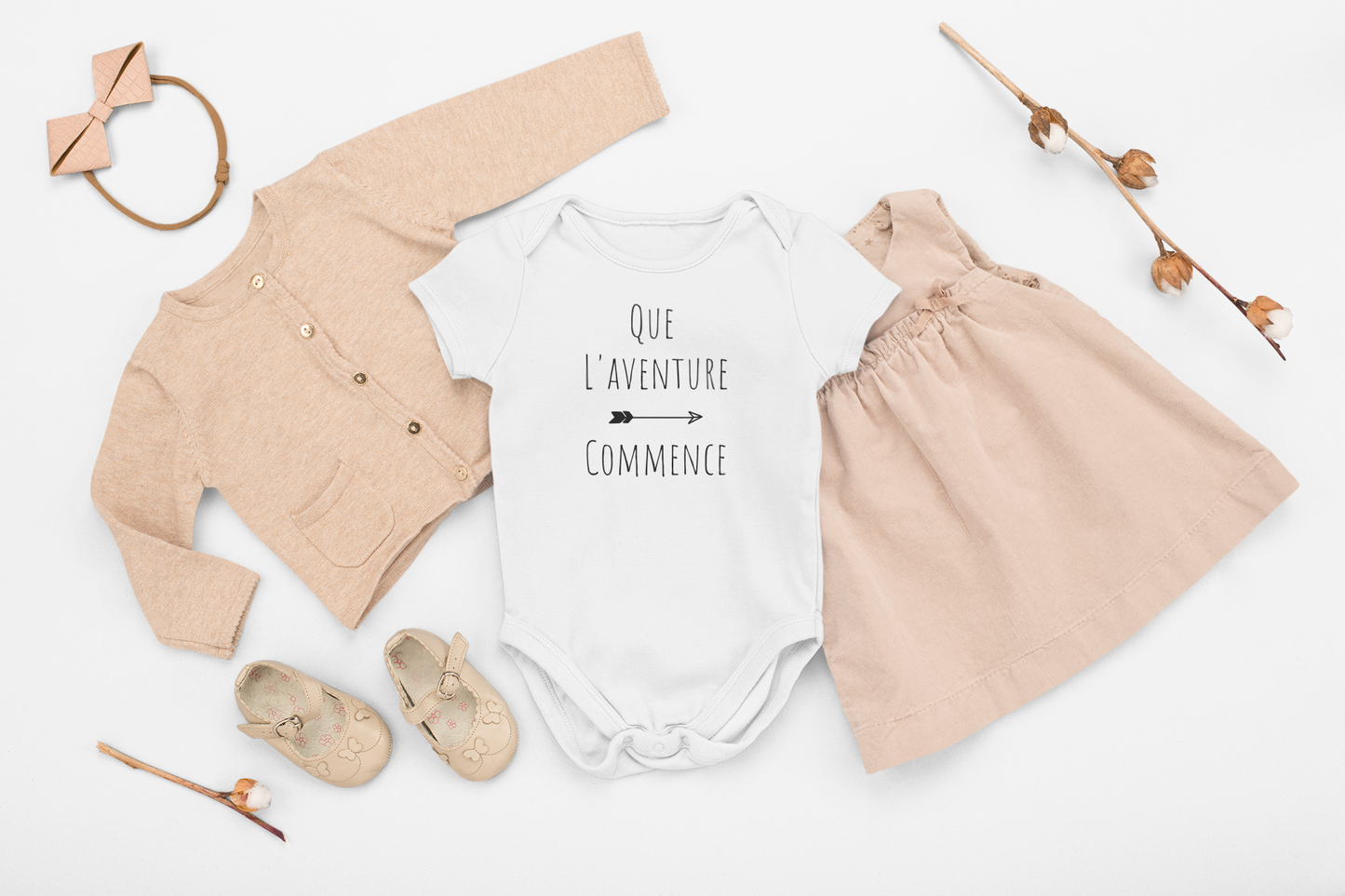 Cache-couche "Que l'aventure commence"