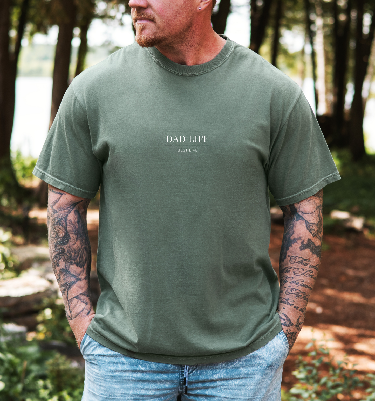 T-shirt "Dad life, Best life" - 3 couleurs