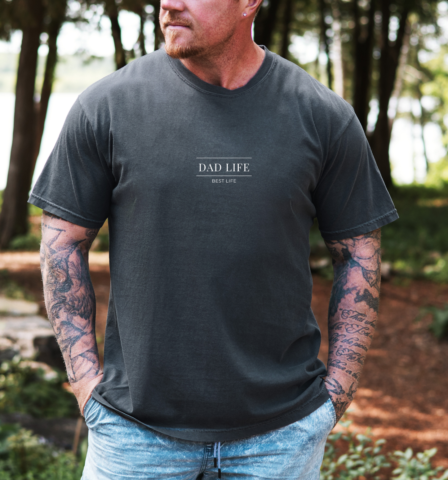 T-shirt "Dad life, Best life" - 3 couleurs