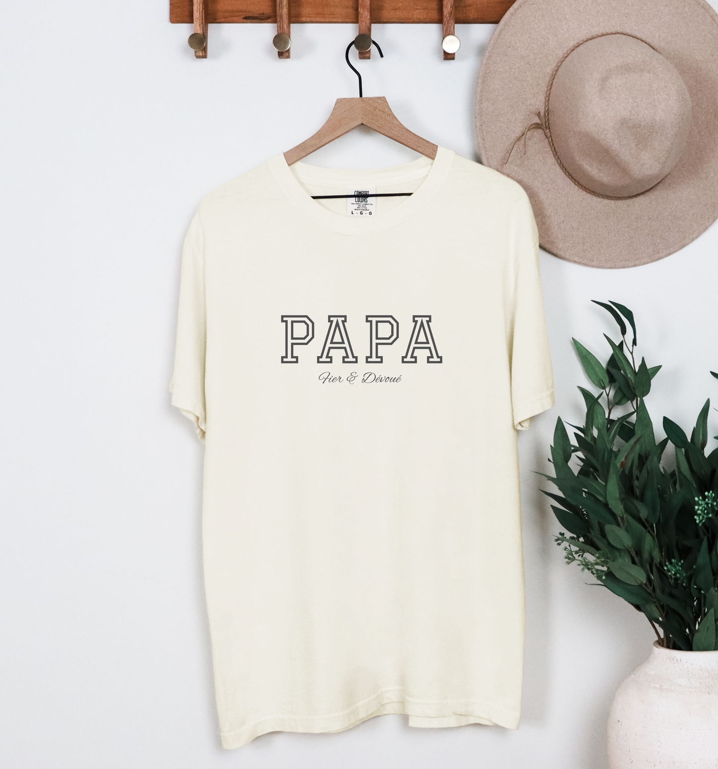 T-shirt "PAPA - Fier & Dévoué" - 3 couleurs