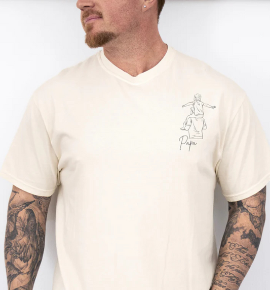 T-shirt "Papa et fille" - 3 couleurs