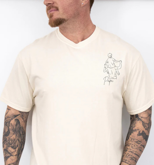 T-shirt "Papa et fils" - 3 couleurs