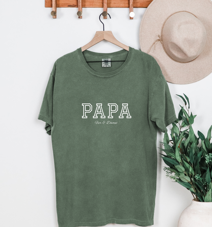T-shirt "PAPA - Fier & Dévoué" - 3 couleurs