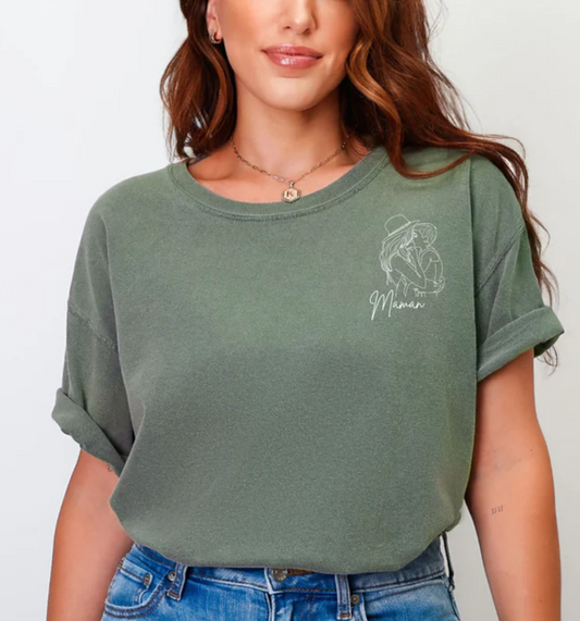 T-shirt "Maman et fils" - 3 couleurs