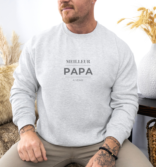 Crewneck "Meilleur papa à venir" - 3 couleurs
