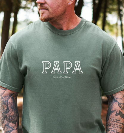 T-shirt "PAPA - Fier & Dévoué" - 3 couleurs