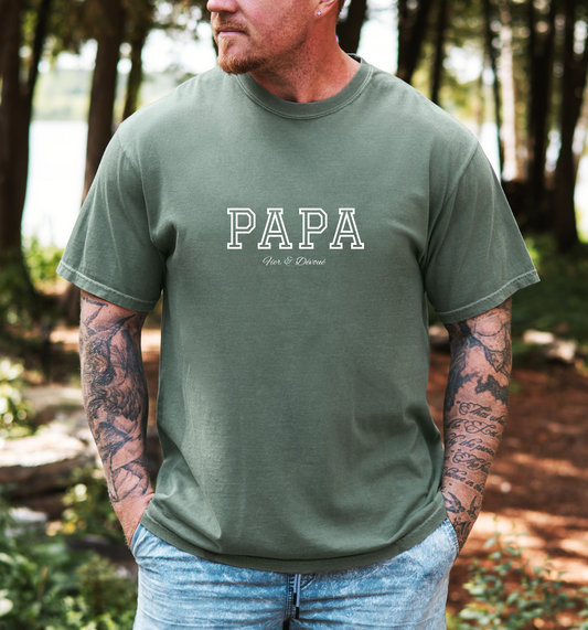 T-shirt "PAPA - Fier & Dévoué" - 3 couleurs