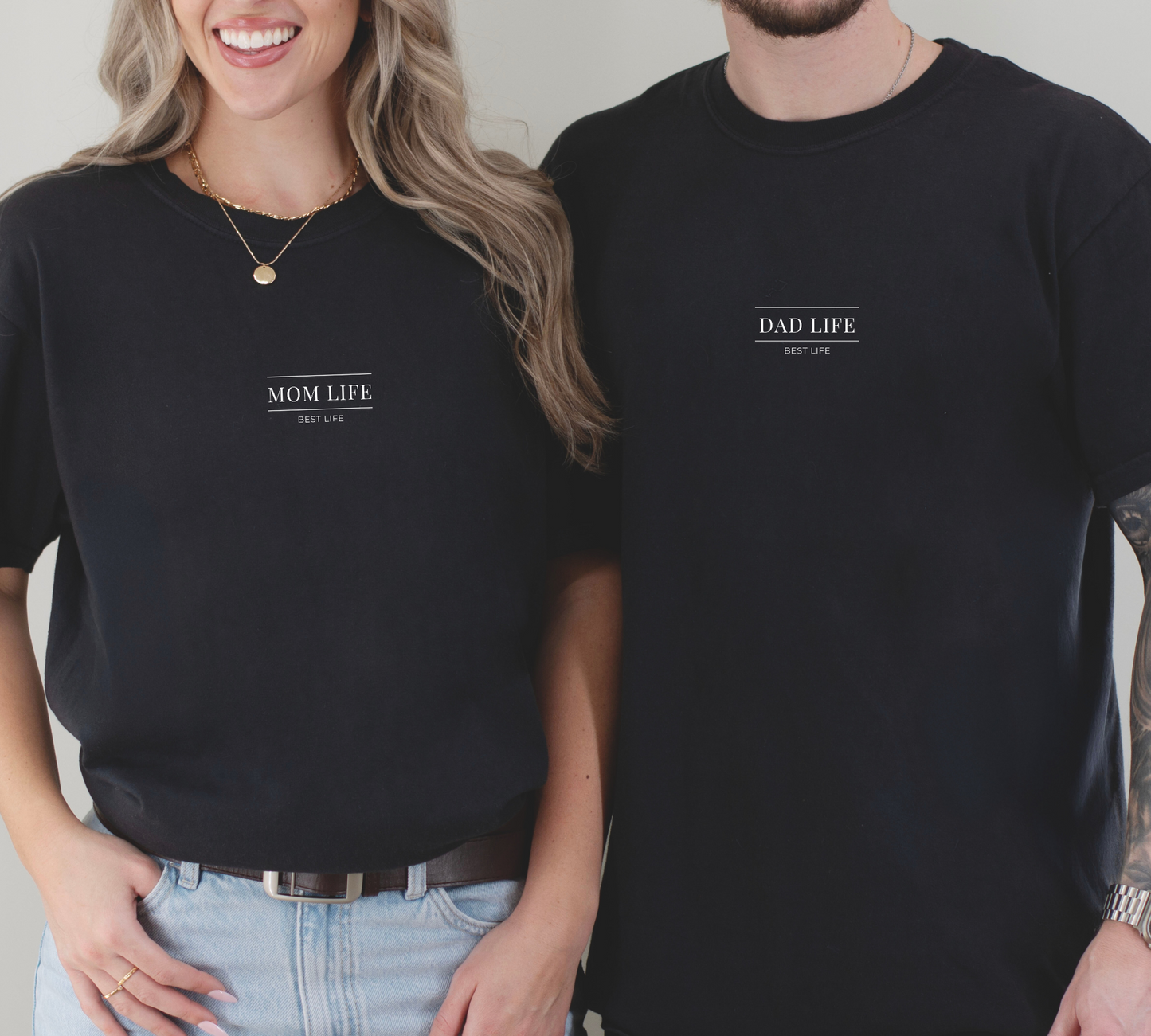 T-shirt "Dad life, Best life" - 3 couleurs