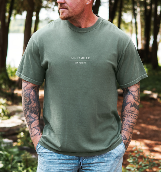T-shirt "Ma famille, Ma fierté" - Papa - 3 couleurs