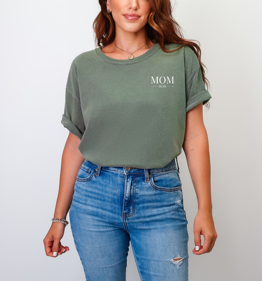 T-shirt "MOM | WOW" - 3 couleurs
