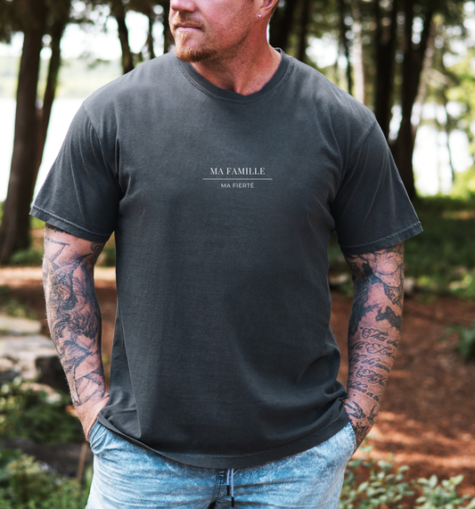 T-shirt "Ma famille, Ma fierté" - Papa - 3 couleurs