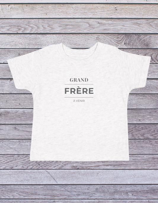 T-shirt "Grand frère à venir" - 2 couleurs
