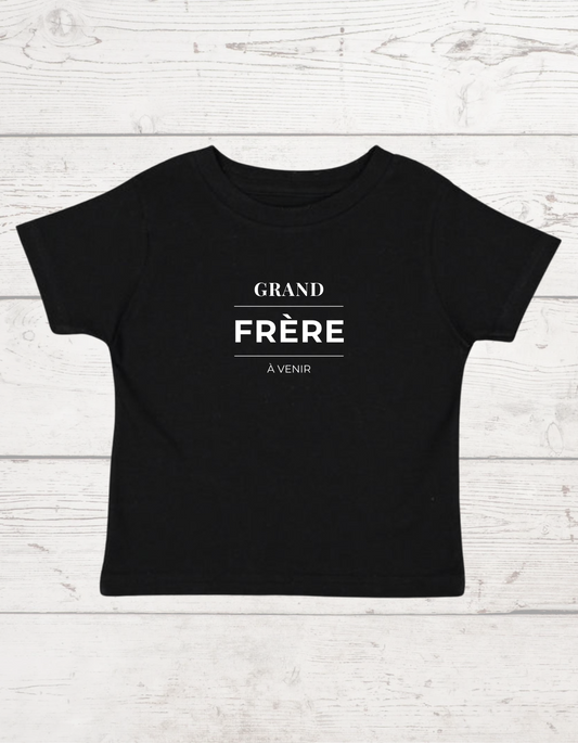 T-shirt "Grand frère à venir" - 2 couleurs